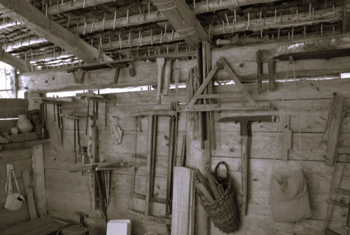 Holzbearbeitung Werkzeug aus der Zeit G