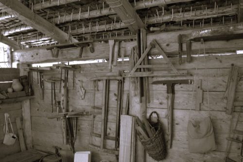 Holzbearbeitung Werkzeug aus der Zeit G