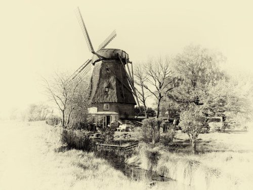 Mühle Gisela in beim Weiler Reppel (Gemeinde Meggerdorf, Landkreis Schleswig-Flensburg) 