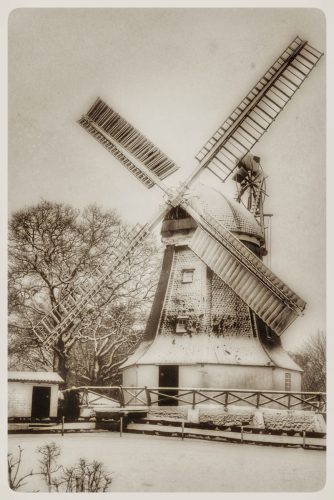 Mühle Worpswede im Winter 2026
